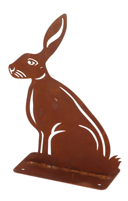 Havefigur hare rust H27 cm